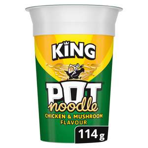 King Pot Noodle all varieties with clubcard price