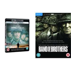 Saving Private Ryan - 4K/Blu-ray & Band of Brothers - Blu-ray £17.61 @ Rarewaves eBay