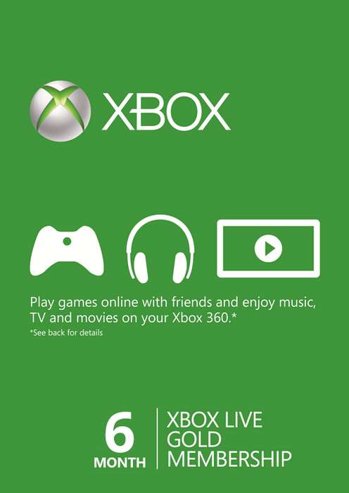 6 Months Xbox Live (Converts to 4 months Gamepass Ultimate) £15.99 @ CDKeys