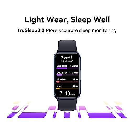 HUAWEI Band 8 Fitness Watch, Up to 2 Weeks Battery Life, Compatible with Android & iOS with Full Health Management & Sleep Tracking, Black