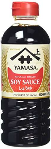 YAMASA Naturally Brewed Japanese Dark Soy Sauce - 500ml (6 Pack)