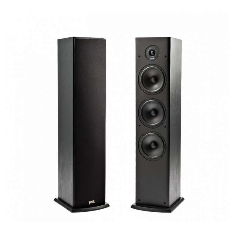 Polk T50 Floorstanding Speakers (Pair), Black £155.99 Delivered @ AV.com