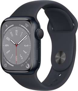 Apple Watch Series 8 (GPS 41mm) Smart watch - Midnight Aluminium Case with Midnight Sport Band - Regular sold by click3click