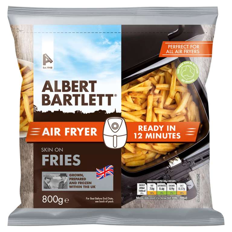 Albert Bartlett air fryer fries in Blakenall