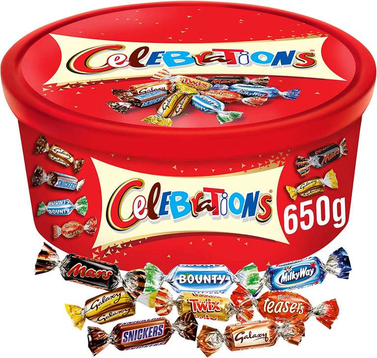 Celebrations Assorted Chocolate Tub, 650g - £2.50 instore @ Asda, Bournemouth