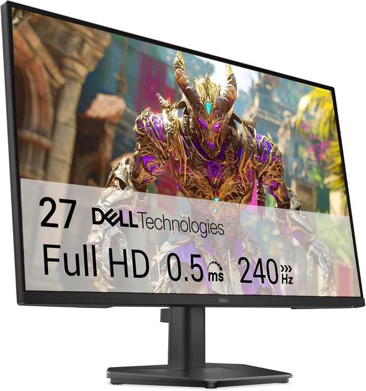Dell 27 Gaming Monitor - SE2726HG, Full HD (1920x1080), 240Hz, Fast IPS, 0.5ms, AMD FreeSync Premium, 99% sRGB (Prime Day Deal)