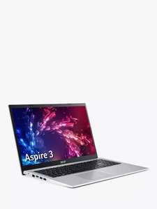 Acer Aspire 3 Laptop, Intel Core i3 Processor, 8GB RAM, 256GB SSD, 15.6" Full HD, Silver £299.99 @ John Lewis