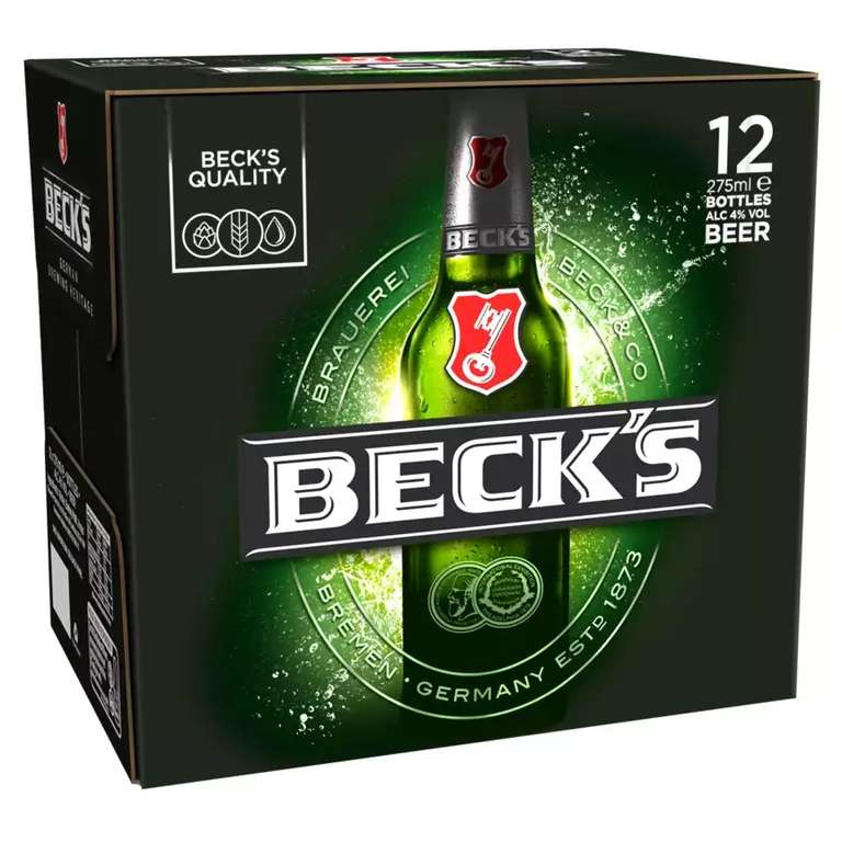 Beck's German Pilsner Beer Bottles 3 for £22 (36 bottles in total) at Asda