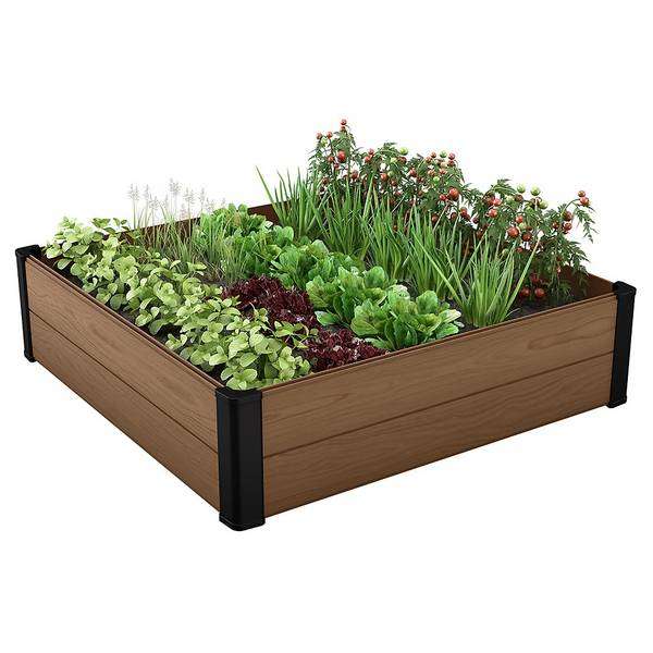 Keter Darwin 106cm x 106cm Outdoor Maple Square Raised Garden Bed Brown £30 Free Collection @ Homebase