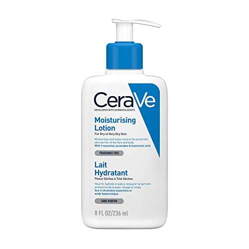 CeraVe Moisturising Lotion, Daily Face & Body Moisturiser £7.66 with voucher / £7.82 Subscribe & Save + £1.54 Voucher on 1st S&S @ Amazon