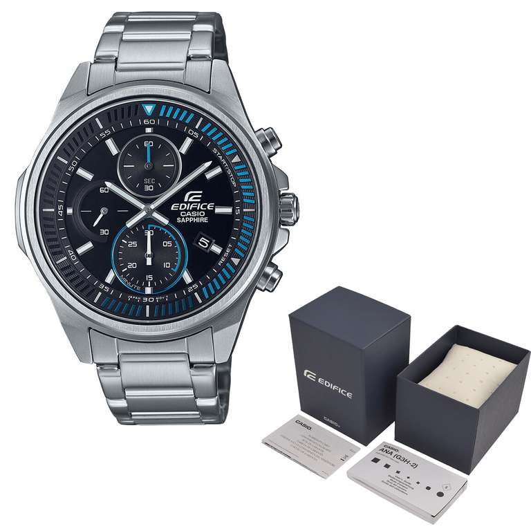 Men's Casio Edifice Watch [EFR-S572D-1AVUEF] - Sapphire Glass / 2 Years Warranty - £62.55 Delivered Using Code @ H Samuel