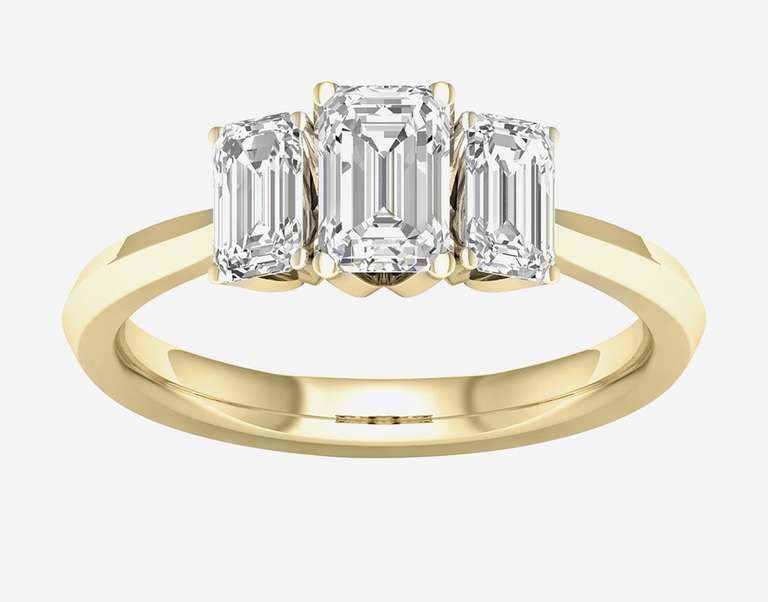 Various diamond rings with huge discounts - Madison Avenue 9ct White & Rose Gold 0.75ct size M Diamond Ring