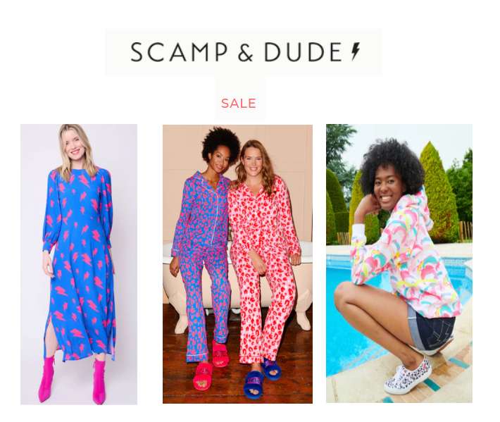 Up to 60% off the Sale Delivery £4.95 @ Scamp and Dude