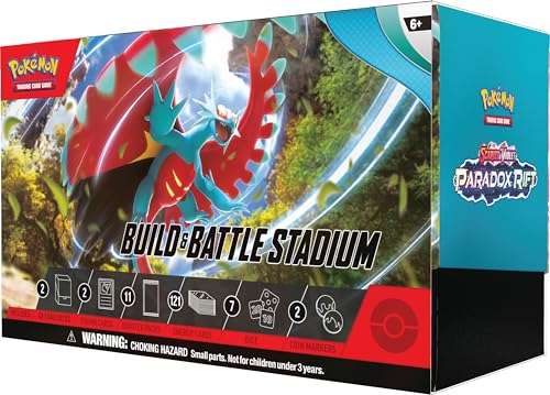 Pokémon TCG: Scarlet & Violet—Paradox Rift Build & Battle Stadium (2 Decks, 11 Booster packs & More) Sold by The Pokemon Store