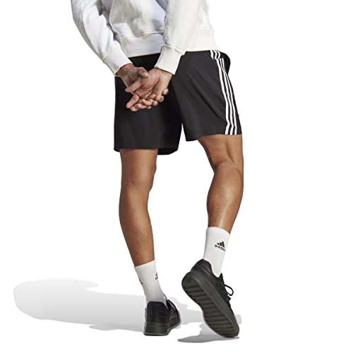 Adidas Men's Aeroready Essentials with Stripes Shorts (Black)