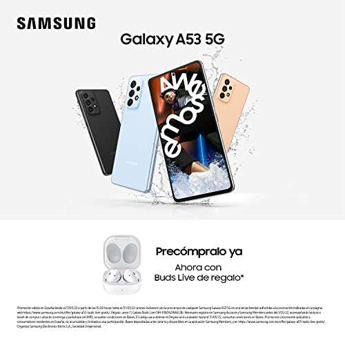 Samsung Galaxy A53 5G Mobile Phone SIM Free Android Smartphone 128 GB Black - £265 @ Sold by OnlyBranded co uk on Amazon