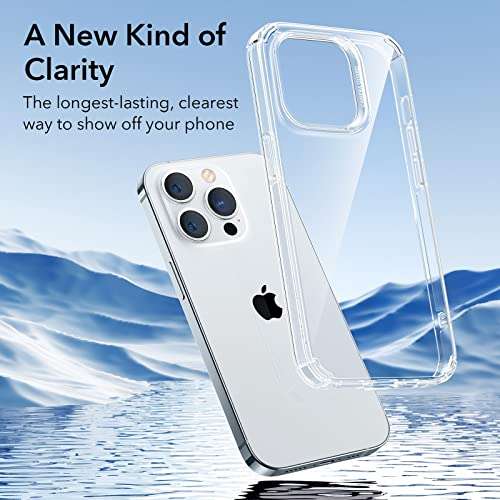 ESR Krystec Clear Shockproof Case Ultra-Yellowing Resistant For iPhone 14 Pro Max, 14 Pro & 14 - £6.87 With Code @ BDCollection / Amazon