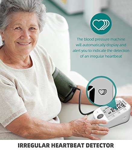 Metene Blood Pressure Monitor with Large Cuff 22-40cm - £9.99 (with 50% voucher), Sold by HSY-EU and Fulfilled by Amazon