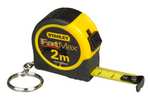 Stanley Fatmax FMHT0-33856 Tape Measure, Yellow/Black, 2 m/13 mm - £4 @ Amazon