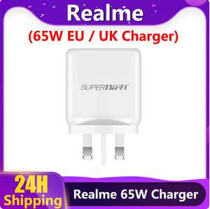 Realme SuperDart 65W UK Charger - No Box - (compatible with Realme, OPPO, OnePlus) Digital Factory Direct Store