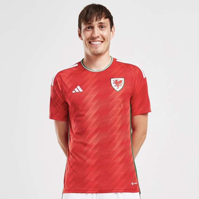 Adidas Wales 2022 World cup kits - 35% off with code e.g Adult home shirt - £42.25 + Free Click & Collect @ JD Sports