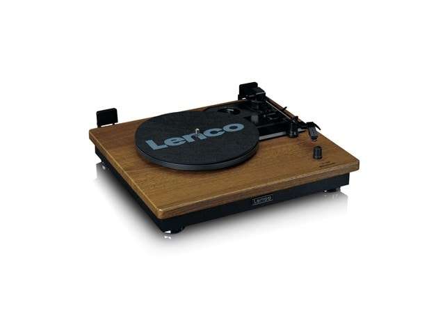 Lenco LS100 Wood Turntable & Speakers