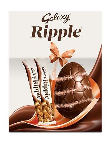 Galaxy Ripple Chocolate Easter Egg, Easter Gifts, Milk Chocolate, Extra Large, 238g 2 for £8