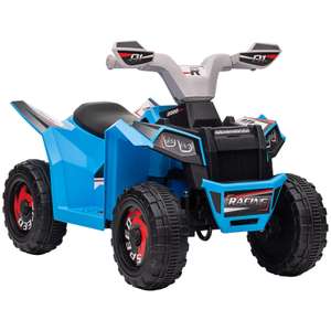 HOMCOM Electric Quad Bike, 6V Kids Ride On ATV, Pink £29.59/ Blue £31.19 - w/Code, Sold By mhstarukltd (UK Mainland)