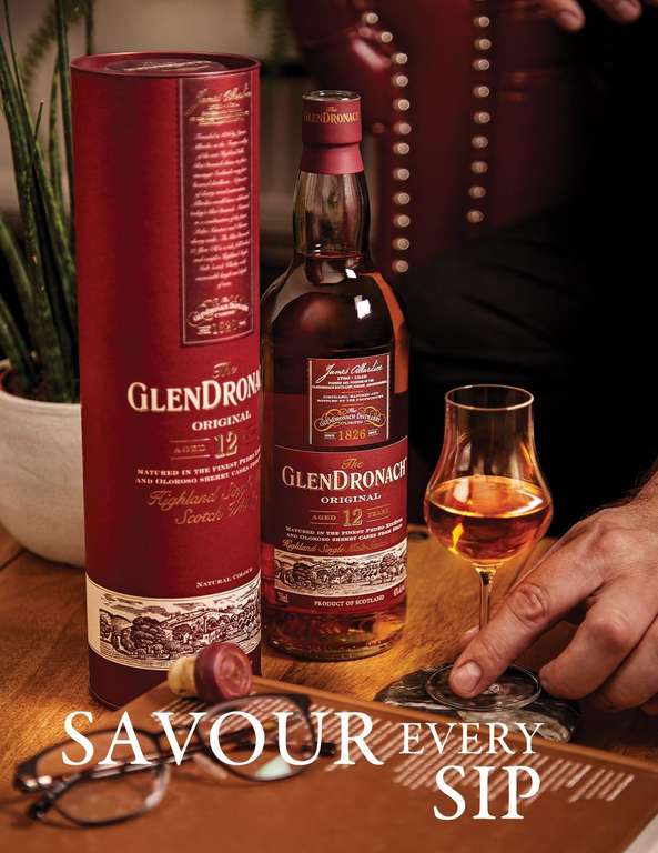 The GlenDronach Original Aged 12 Years Single Malt Scotch Whisky, 70cl sold & FB Hard To Find Whisky