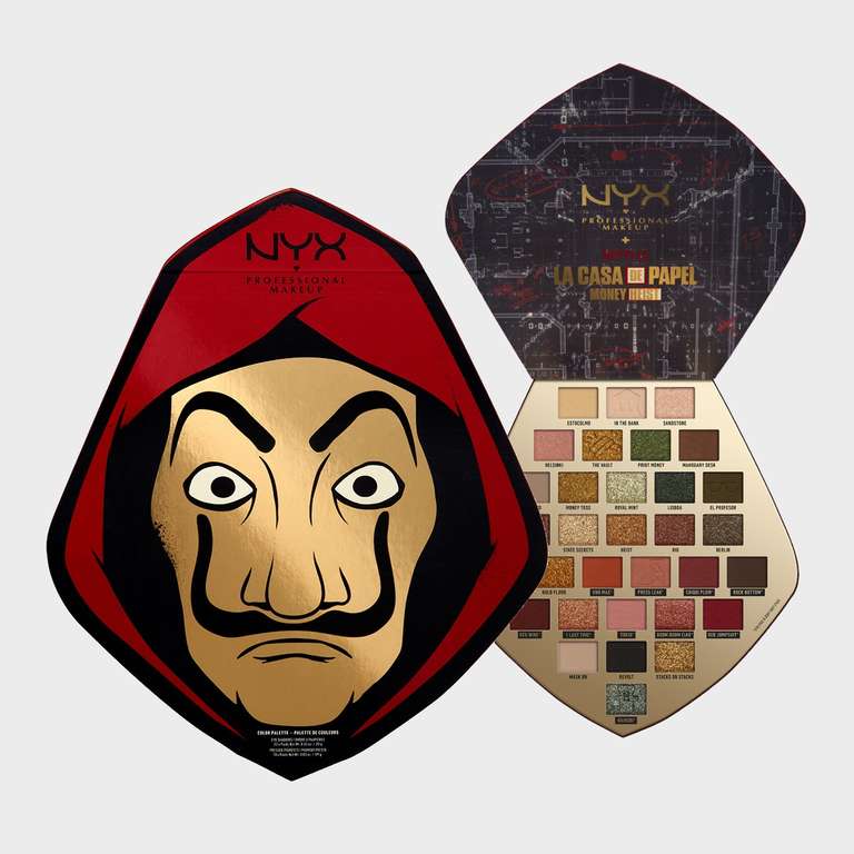 NYX Professional Makeup x Netflix Money Heist Limited Edition -32 Multi-Finish Shades Palette - £20 + Free Click & Collect @ Boots