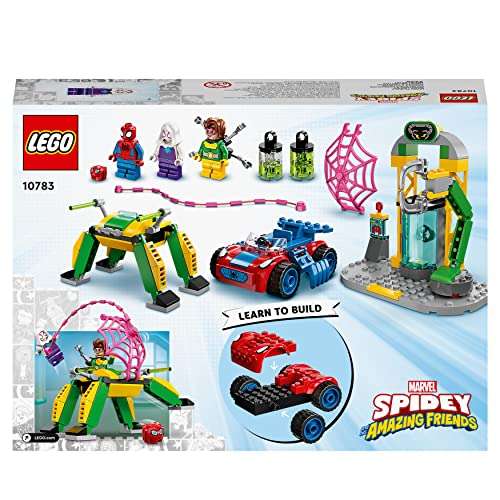 LEGO Marvel 10783 Spider-Man at Doc Ock’s Lab Set with Mech - £16.99 @ Amazon