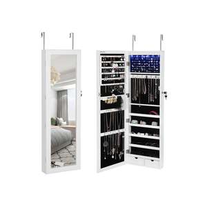 Hanging LED Mirrored Jewellery Cabinet - £58.99 Delivered with code @ SONGMICS