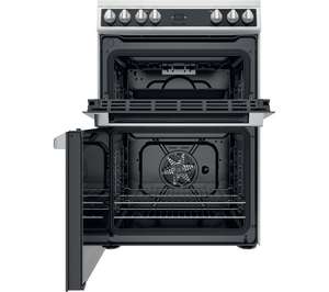Hotpoint 60cm Double Oven Electric Cooker with Catalytic Cleaning - White HDT67V9H2CW £367.48 Delivered With Code @ Appliances Direct
