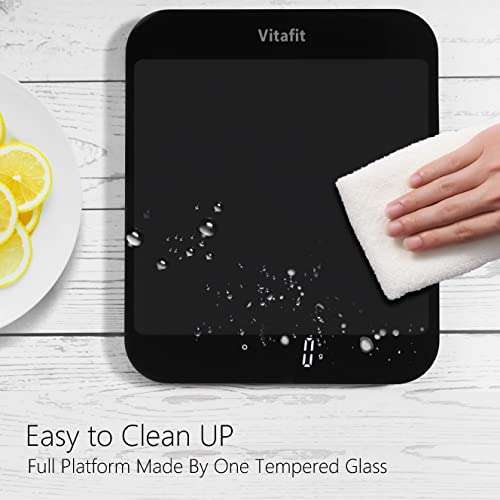 Vitafit 15kg Digital Kitchen Scales, measures in grams/ounces, 3xAAA batteries (included) - £8.49 - Sold by Vitafit / Fulfilled by Amazon
