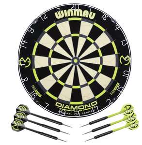 Winmau Michael van Gerwen Diamond Dartboard and Darts Set - £33.60 - Free click and collect @ Argos
