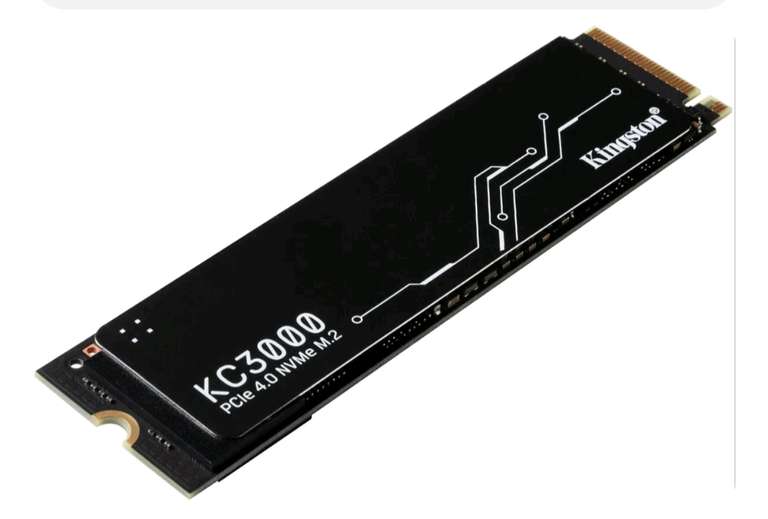 2TB - Kingston KC3000 M.2-2280 PCI Express 4.0 x4 NVMe Solid State Drive (Up to 7000/7000MB/s R/W) - £105.95 Using Code @ cclcomputers /eBay