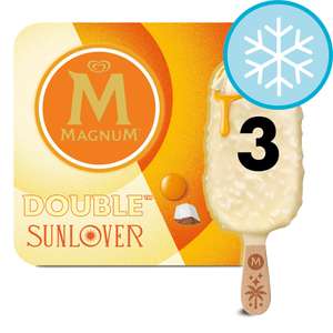 Magnum White Chocolate Mango & Coconut Ice Cream 3X85ml - £2.50 Clubcard Price @ Tesco
