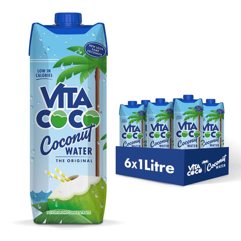 Vita Coco Natural Coconut Water 6 x 1 L £9.39 instore (Members Only) @ Costco