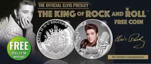 Elvis Presley The King Of Rock 'n' Roll Commemorative Coin £2.50 delivered @ London mint office