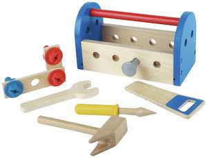 Chad Valley Wooden Tool Box Toddler Toy for £6.66 click & collect @ Argos