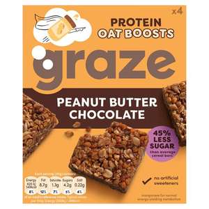 Graze Peanut Butter & Chocolate Protein Bites 4 X 30G £1.50 (Clubcard) @ Tesco