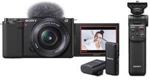Sony Alpha ZV-E10L Vlog Camera Includes SEL-1650 + handle and microphone £651.56 at Amazon Germany