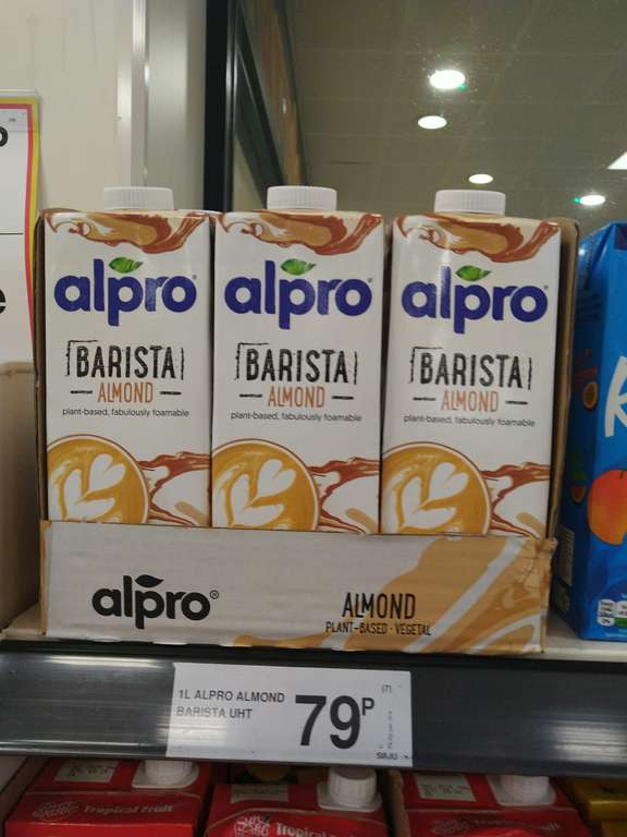 Alpro Barista Almond Drink 1L 79p Farmfoods Glasgow