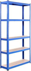 G-Rack Garage Shelving Units - 5 Tier Storage Rack Shelf Unit - 180 x 90 x 30-1 Bay 150kg Per Shelf W/voucher Sold&Dispatched By G-Rack Ltd