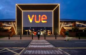 Two Vue cinema tickets with member code plus 20% off food and drinks