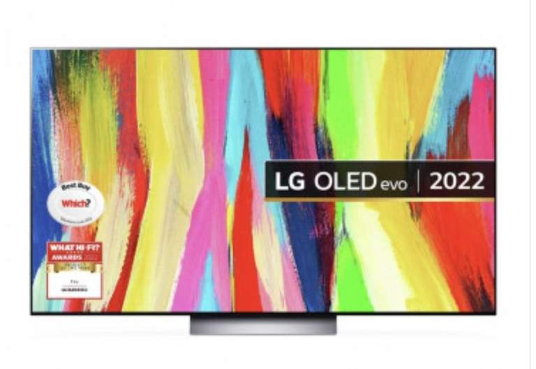 LG OLED65C26LD 65" C26 4K Smart OLED EVO TV (2022) - £1499 with code @ PRC Direct