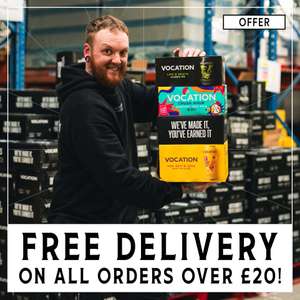 Free Delivery on all orders over £20 ( reduced from £50 )