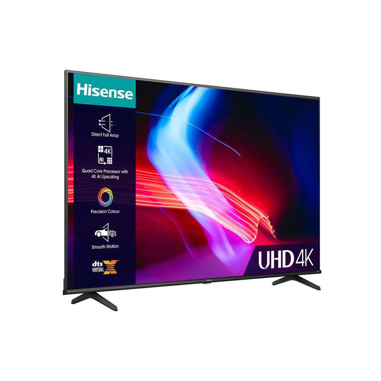 Hisense A6K 65" 4K UHD HDR Smart TV [65A6KTUK] - Sold by cramptonandmoore