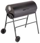 Argos Home Drum Charcoal BBQ with Cover & Utensils - Free Click & Collect