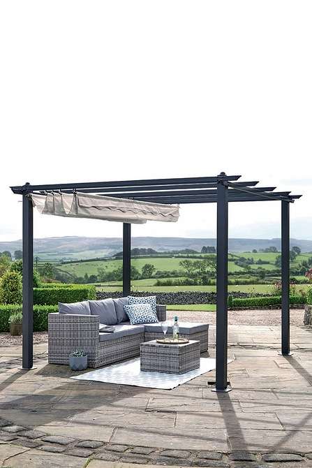 Steel Pergola with Canopy £199 + £19.99 